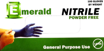 Emerald 3-mil General Duty Powder-Free Nitrile Gloves